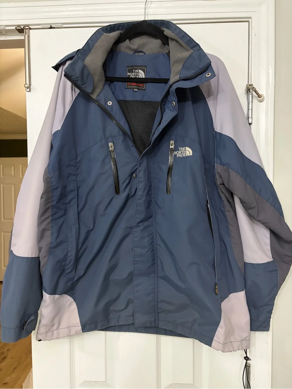 Vintage y2k The North Face men’s  Blue & Light Gray Waterproof Jacket y2k vintag